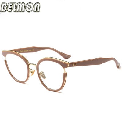 Belmon Spectacles Frame Γυναικεία Οπτικά Συνταγογραφούμενα Γυαλιά Οράσεως Σκελετός Γυαλιά Γυαλιά Διαφανής Clear Lens Glasses 97551