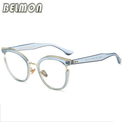 Belmon Spectacles Frame Γυναικεία Οπτικά Συνταγογραφούμενα Γυαλιά Οράσεως Σκελετός Γυαλιά Γυαλιά Διαφανής Clear Lens Glasses 97551