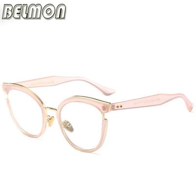 Belmon Spectacles Frame Γυναικεία Οπτικά Συνταγογραφούμενα Γυαλιά Οράσεως Σκελετός Γυαλιά Γυαλιά Διαφανής Clear Lens Glasses 97551