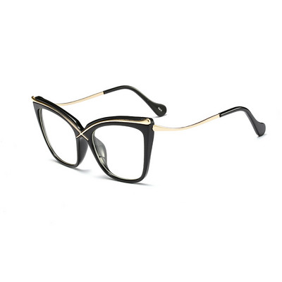 SHAUNA Ogromne metalne obrve, okviri optičkih naočala mačkastih očiju