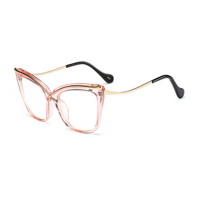 SHAUNA Ogromne metalne obrve, okviri optičkih naočala mačkastih očiju