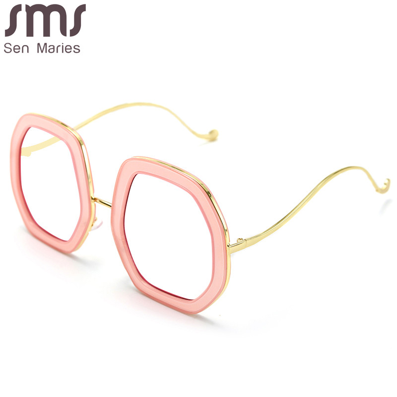 Madingi negabaritinių daugiakampių akinių rėmeliai, moterys, vyrai, prabangūs prekės ženklo dizaineriai, optiniai akiniai, akiniai, galintys nešioti trumparegystės akinius