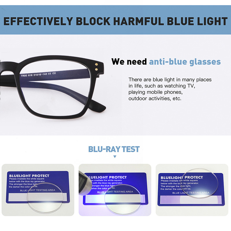 Blue Light Blocking Transparent Clear Glasses Σκελετός Γυναικείο 2021 Οπτικός Φακός Μόδας Τετράγωνο Ορθογώνιο Γυαλιά Γυναικεία S427