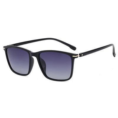 LIHTSALT polariseeritud päikeseprillid meestele 2023 UV400 kõrge kvaliteediga luksusbrändi moe vintage retro ruudukujulised ristkülikukujulised päikeseprillid