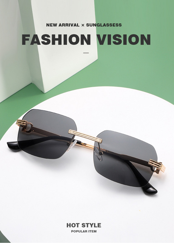 Prekės ženklo dizainerio didelio rėmo akiniai nuo saulės, retro prabangūs vyriški akiniai nuo saulės, 2021 m