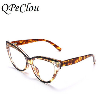 2022 New Vintage Patch Cat Eye Optical Anti-Blues Glasses Женска мода Big Cateye Frame Eyeglasses Женски очила Oculos