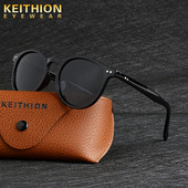 KEITHION DESIGN Унисекс Ultralight TR90 поляризирани слънчеви очила Мъже Жени Driving Round Shades Vintage Sun Glasses Gafas De Sol