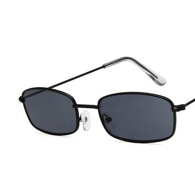 Zeontaat Ochelari de soare dreptunghiular mici, bărbați, femei, retro, cadru metalic, galben, roșu, vintage, ochelari de soare pentru femei, UV400