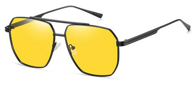 NOI Ochelari de soare polarizați Femei Bărbați Ochelari de soare supradimensionați, pătrați, de metal, Ochelari de soare anti-orbire UV400