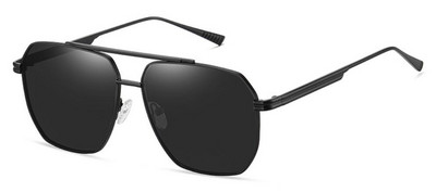 NOI Ochelari de soare polarizați Femei Bărbați Ochelari de soare supradimensionați, pătrați, de metal, Ochelari de soare anti-orbire UV400