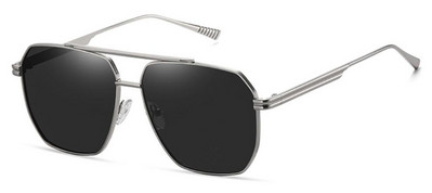 NOI Ochelari de soare polarizați Femei Bărbați Ochelari de soare supradimensionați, pătrați, de metal, Ochelari de soare anti-orbire UV400