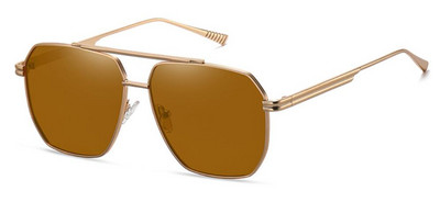 NOI Ochelari de soare polarizați Femei Bărbați Ochelari de soare supradimensionați, pătrați, de metal, Ochelari de soare anti-orbire UV400