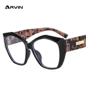 Suured kassisilmad, sinised valgust blokeerivad prillid naistele meestele arvutiprillid lugemiseks mõeldud prillide raamid unisex