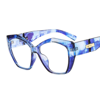 Suured kassisilmad, sinised valgust blokeerivad prillid naistele meestele arvutiprillid lugemiseks mõeldud prillide raamid unisex
