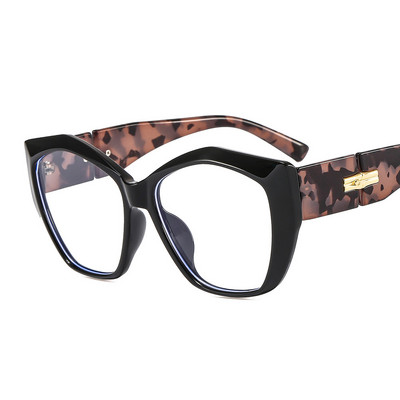 Suured kassisilmad, sinised valgust blokeerivad prillid naistele meestele arvutiprillid lugemiseks mõeldud prillide raamid unisex