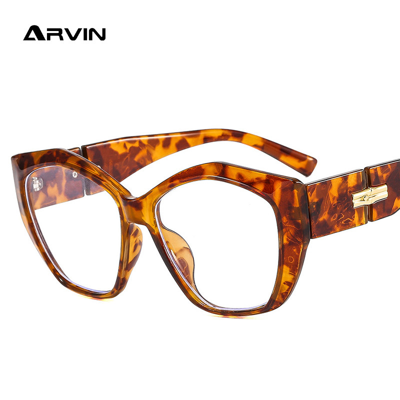 Suured kassisilmad, sinised valgust blokeerivad prillid naistele meestele arvutiprillid lugemiseks mõeldud prillide raamid unisex