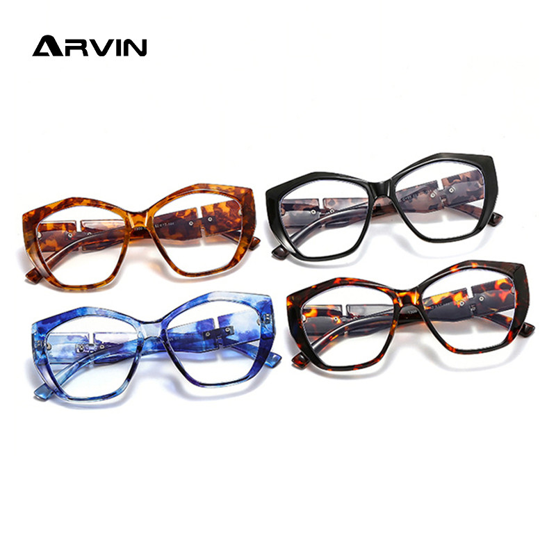 Suured kassisilmad, sinised valgust blokeerivad prillid naistele meestele arvutiprillid lugemiseks mõeldud prillide raamid unisex