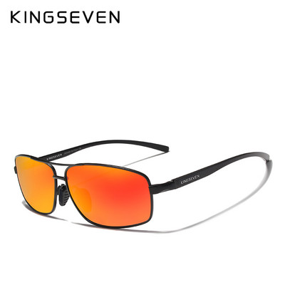 KINGSEVEN Маркови дизайнерски поляризирани слънчеви очила Мъже Жени Red Mirror Driving Sun Glasses For Men High Quality Shades Oculos N7088