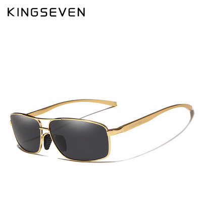 KINGSEVEN Маркови дизайнерски поляризирани слънчеви очила Мъже Жени Red Mirror Driving Sun Glasses For Men High Quality Shades Oculos N7088