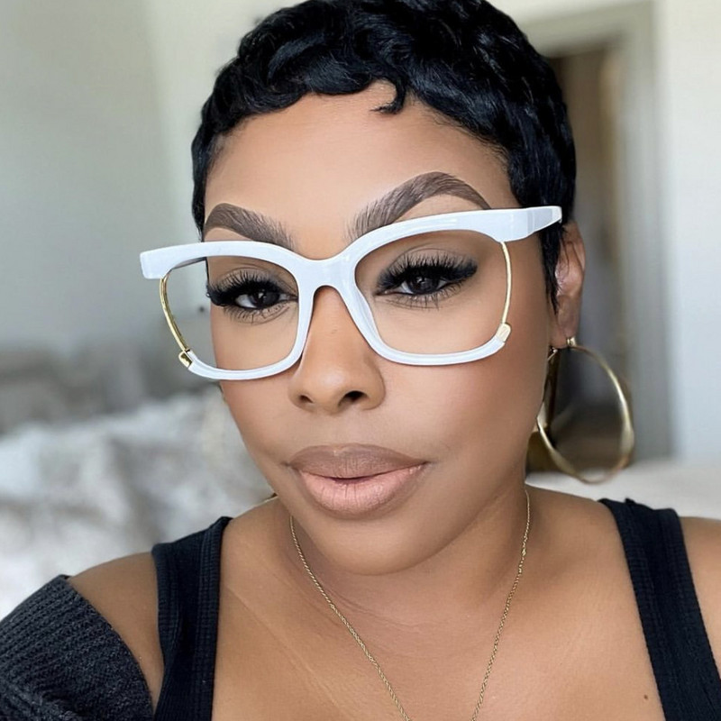 Rame de ochelari populare pentru femei Ultimele tendințe Ochelari de vedere Stiluri de modă Lentile transparente pentru computer Lentile optice Ochelari pentru femei