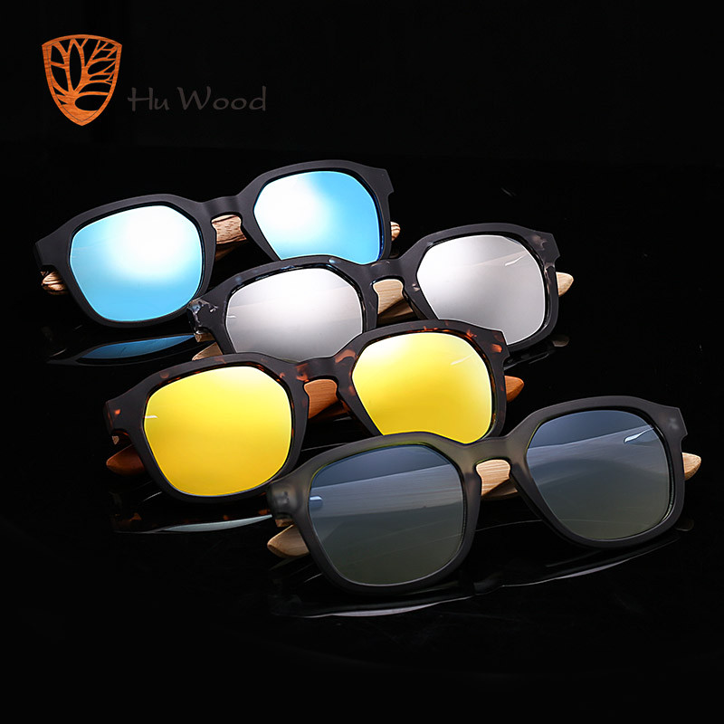 HU WOOD polarizirane sunčane naočale za ribolov za muškarce Ženske drvene sunčane naočale za putovanja Sunčane naočale od bambusa za vožnju UV400 leća GR8014
