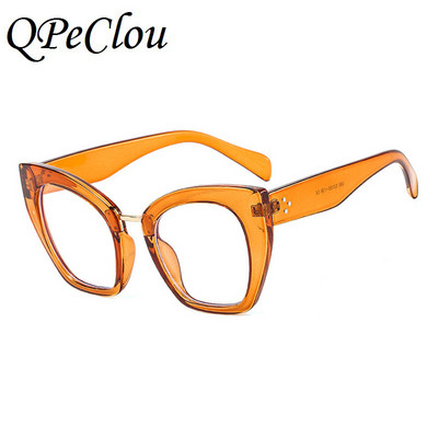 2021, noua moda vintage, ochelari optici anti-albastru, ochelari de vedere, ochi de pisica sexi, transparenti, ochelari pentru femei
