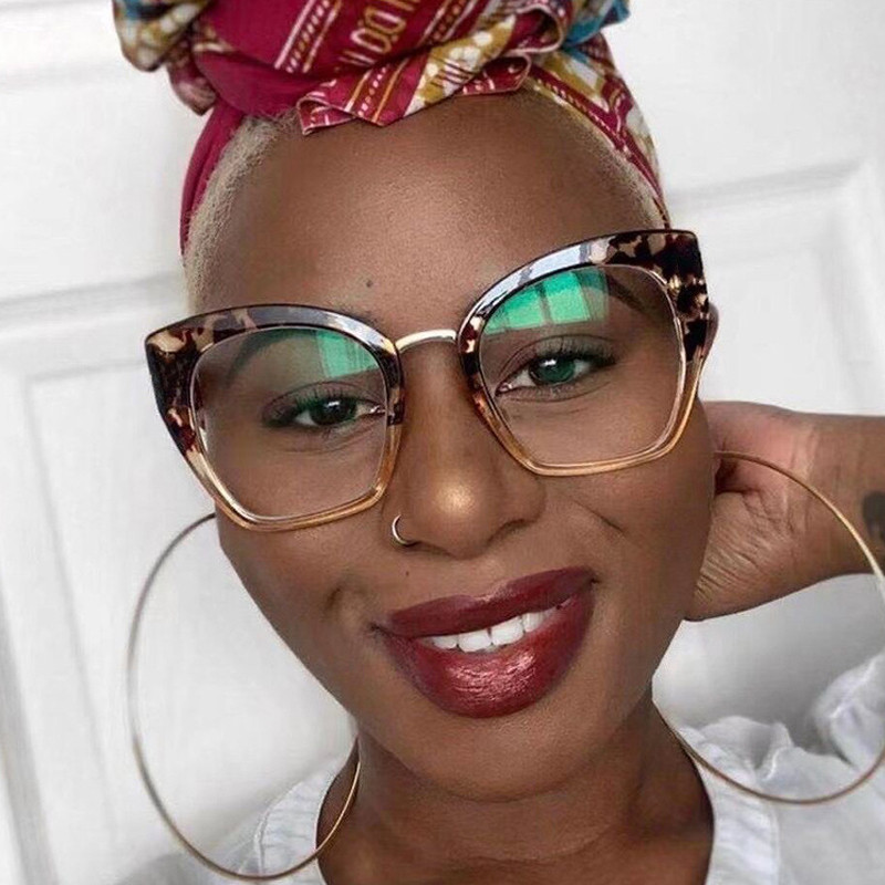 2021, noua moda vintage, ochelari optici anti-albastru, ochelari de vedere, ochi de pisica sexi, transparenti, ochelari pentru femei