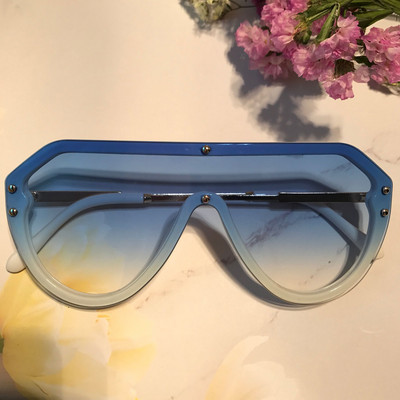 Nove modne velike jednodijelne sunčane naočale Ženske marke Velike četvrtaste sunčane naočale Muške zrcalne sjenila Ženske boje Oculos De Sol