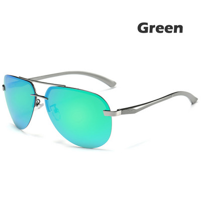 (9 boja) Muške polarizirane sunčane naočale Metalne legure Vozačke naočale 100% UV400 zaštita Zaštitne naočale Naočale Muški pilotski stil A143