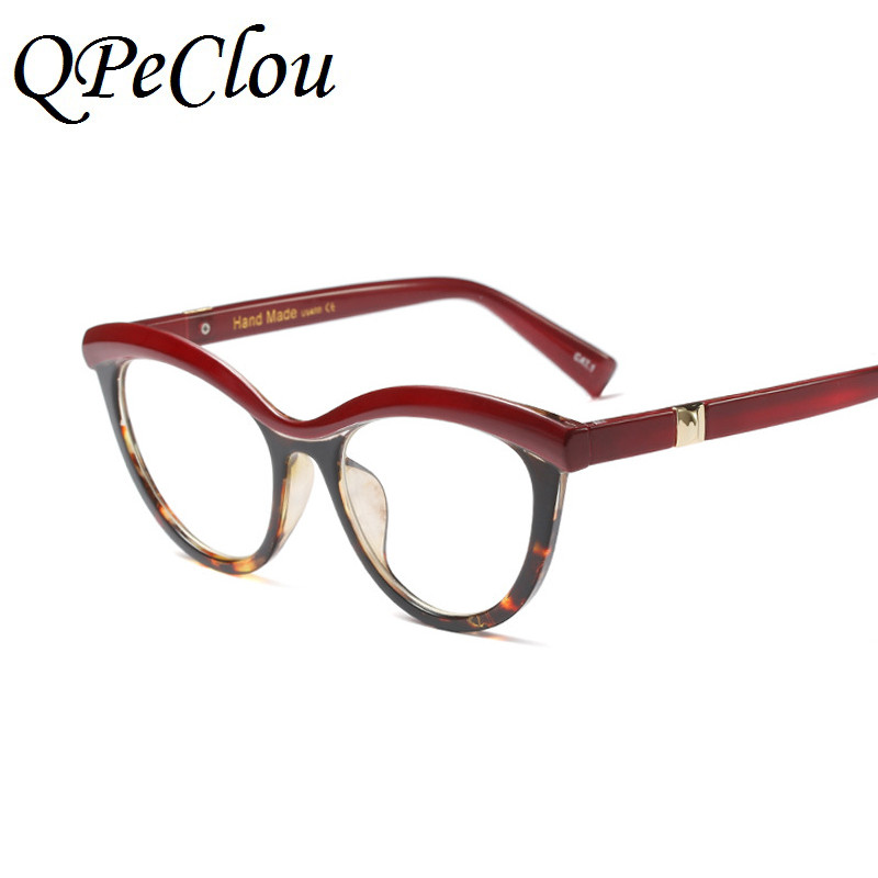 2021. Novi vintage leopard prozirni okvir za naočale Ženske modne seksi naočale s mačjim okom Ženske naočale Oculos Feminino UV400