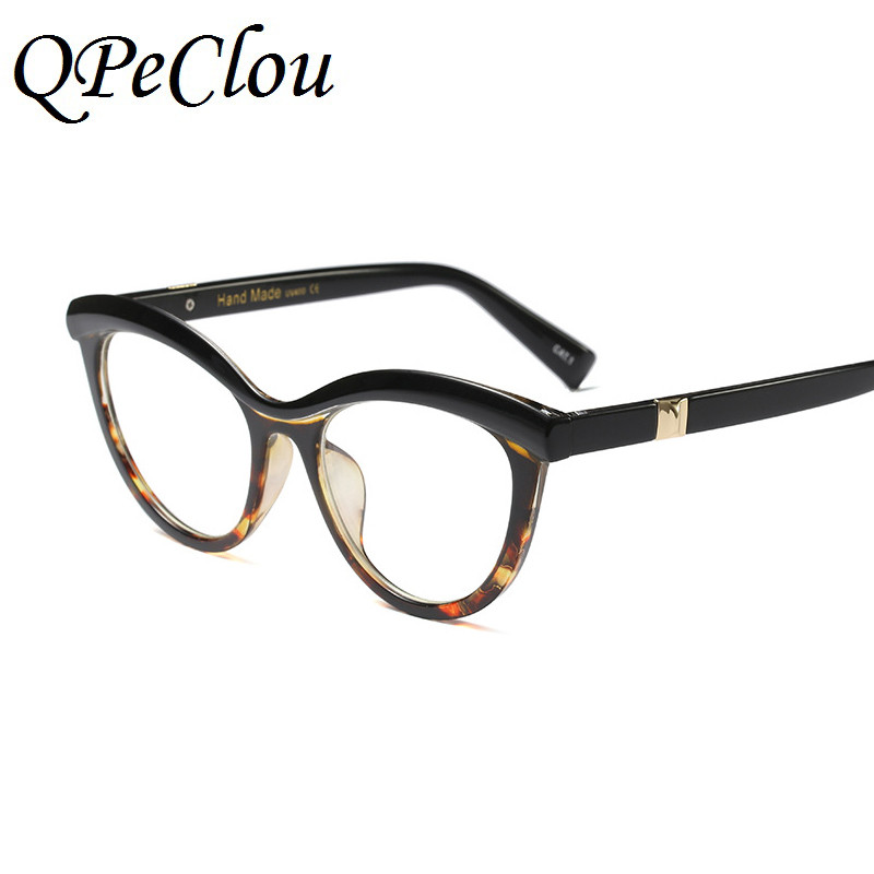 2021. Novi vintage leopard prozirni okvir za naočale Ženske modne seksi naočale s mačjim okom Ženske naočale Oculos Feminino UV400