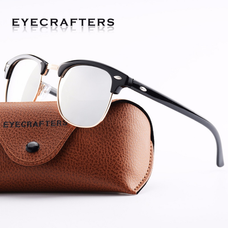 Polarizirane retro naočale s polariziranim retro naočalama s rogatim polu-okvirom inspirirane dizajnerom kornjače, muške i ženske modne sunčane naočale 3016