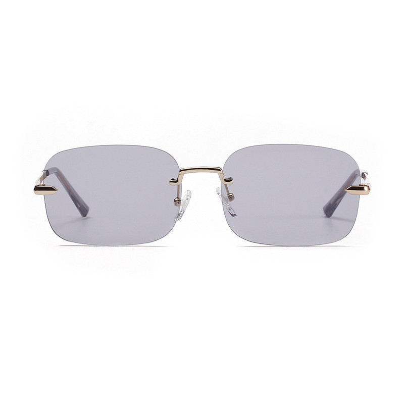 HBK Modne pravokutne sunčane naočale bez okvira Žene Muškarci Sjenila bez okvira Aluminijske naočale Moderne male sunčane naočale Travvelling UV400