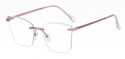 Peekaboo metallist ääristeta prillid naistele läbipaistvad läätsed mood ruudukujulised prillid raam naiste leopard kullast talvetarvikud raamita