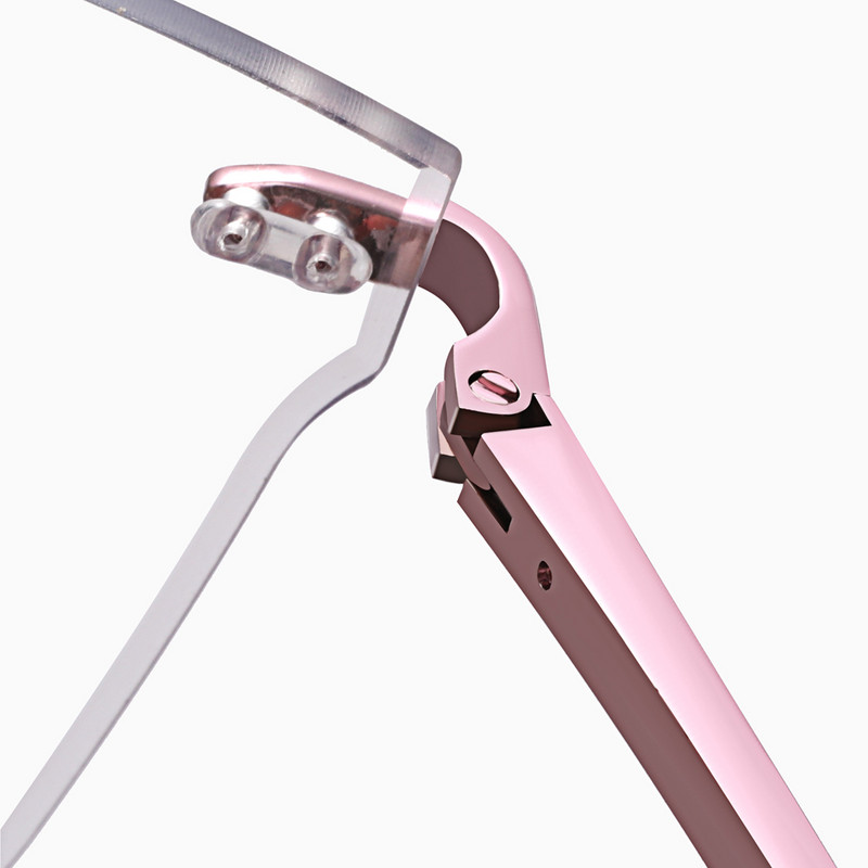 Peekaboo metallist ääristeta prillid naistele läbipaistvad läätsed mood ruudukujulised prillid raam naiste leopard kullast talvetarvikud raamita