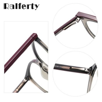 Ralferty Trendy Γυαλιά Γυαλιών Γυναικείο Σκελετός Γυναικείο Γυναικείο Πλαίσιο Γυαλιών Πλαίσιο Ένθετο μεντεσέ 0 Διόπτρας Myopia Optic Frame Anti Blue