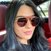 48086 Okrugle Pilot kožne sunčane naočale Muškarci Žene Modne nijanse UV400 Vintage naočale