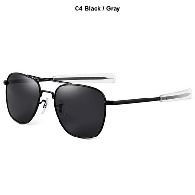 JackJad 2022, ochelari de soare polarizați în stil militar, clasic, militar, pentru bărbați, ochelari de soare cu design de marcă, temple în baionetă