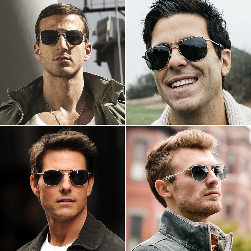 JackJad 2022, ochelari de soare polarizați în stil militar, clasic, militar, pentru bărbați, ochelari de soare cu design de marcă, temple în baionetă