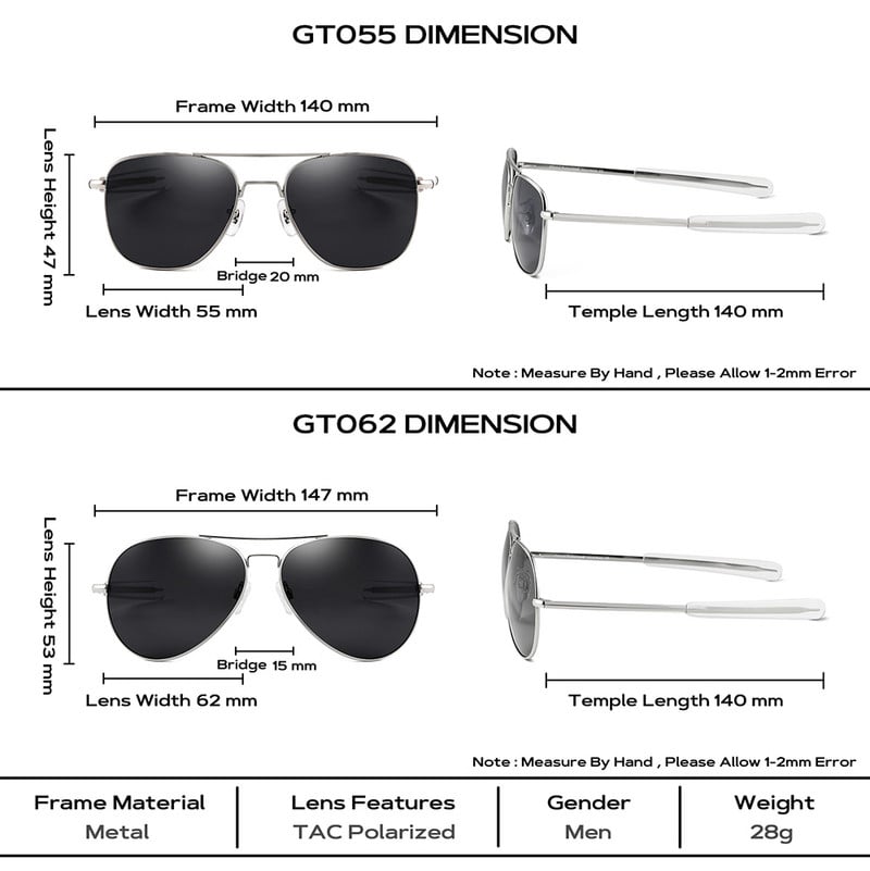 JackJad 2022, ochelari de soare polarizați în stil militar, clasic, militar, pentru bărbați, ochelari de soare cu design de marcă, temple în baionetă
