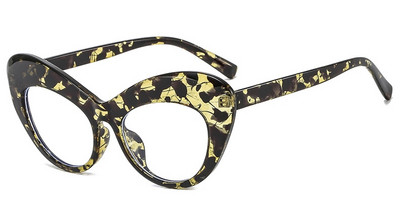 Priehľadné okuliare s mačacím okom, jedinečné nadrozmerné osobnostné módne okuliare, oranžové dekoratívne okuliare, veľké dámske okuliare