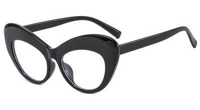 Priehľadné okuliare s mačacím okom, jedinečné nadrozmerné osobnostné módne okuliare, oranžové dekoratívne okuliare, veľké dámske okuliare