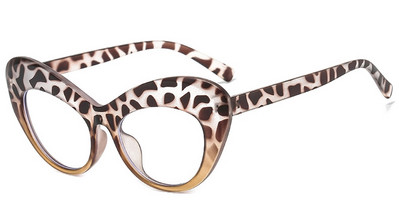 Priehľadné okuliare s mačacím okom, jedinečné nadrozmerné osobnostné módne okuliare, oranžové dekoratívne okuliare, veľké dámske okuliare