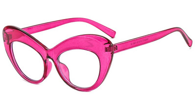 Priehľadné okuliare s mačacím okom, jedinečné nadrozmerné osobnostné módne okuliare, oranžové dekoratívne okuliare, veľké dámske okuliare