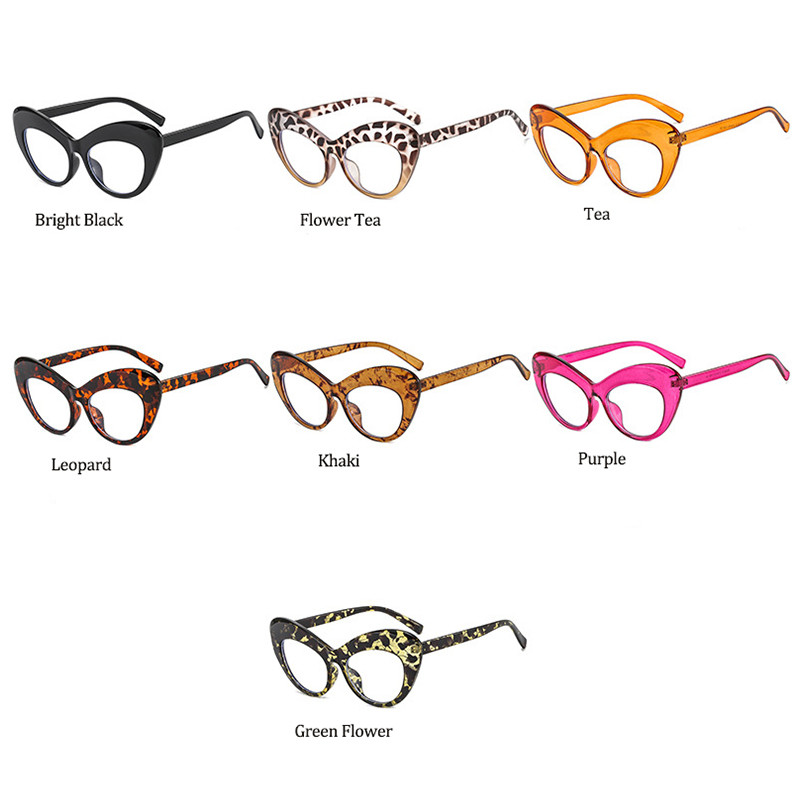 Priehľadné okuliare s mačacím okom, jedinečné nadrozmerné osobnostné módne okuliare, oranžové dekoratívne okuliare, veľké dámske okuliare