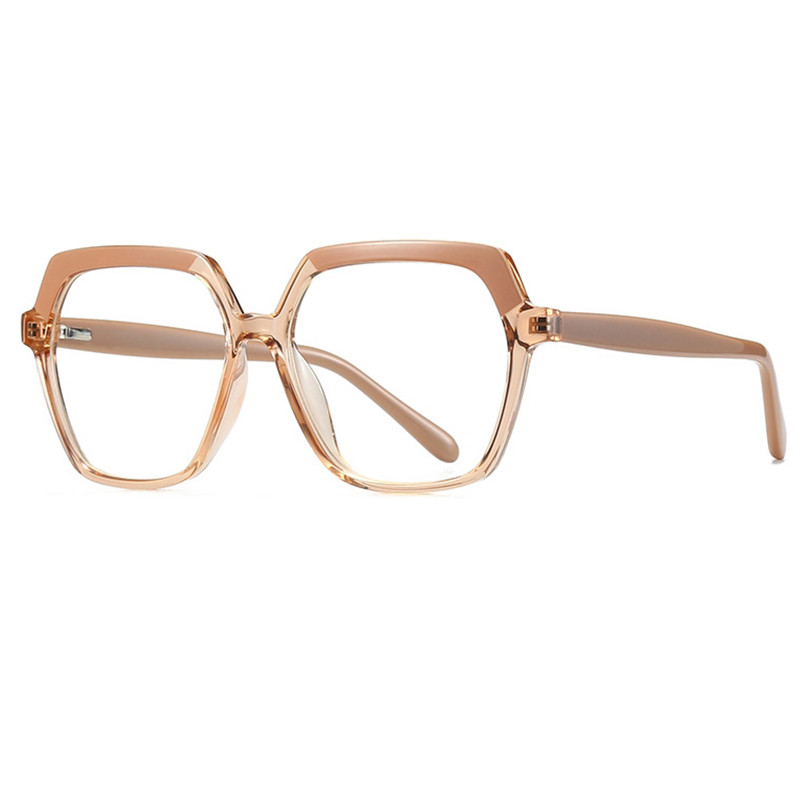 Kvadratni okviri velikih naočala za žene Najnoviji trendovi Naočale Modne ružičaste antiplave računalne naočale Prozirne naočale 2021.