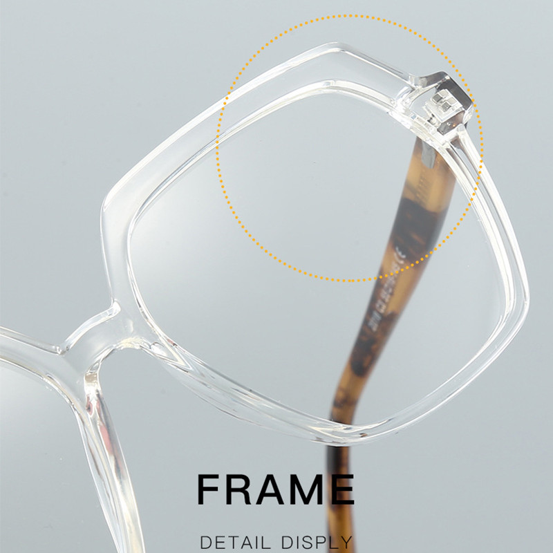 Kvadratni okviri velikih naočala za žene Najnoviji trendovi Naočale Modne ružičaste antiplave računalne naočale Prozirne naočale 2021.