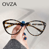 OVZA Retro mačkasti okvir za naočale Ženske 2023 Nove ženske naočale protiv plavih zraka protiv umora visokokvalitetni TR90 okvir S5089
