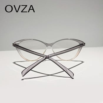 OVZA Retro Cat Eye Γυαλιά Σκελετός Γυναικείο 2023 Νέα Γυναικεία Αντι Μπλε Γυαλιά Γυαλιά Οράσεως Αντικόπωσης Υψηλής Ποιότητας TR90 Σκελετός S5089