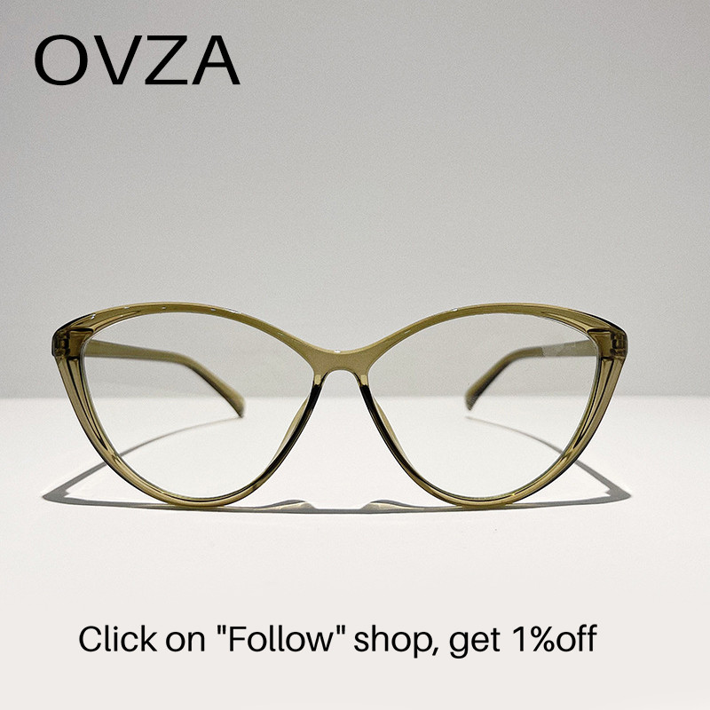 OVZA Retro mačkasti okvir za naočale Ženske 2023 Nove ženske naočale protiv plavih zraka protiv umora visokokvalitetni TR90 okvir S5089